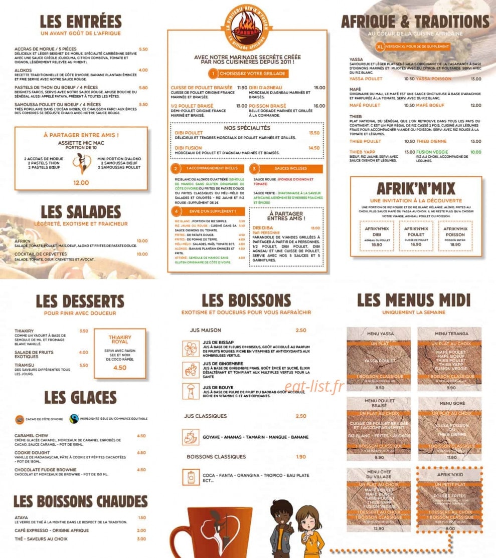 Afrik'N'Fusion — carte page 1