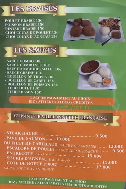 Chez Appo — carte page 1