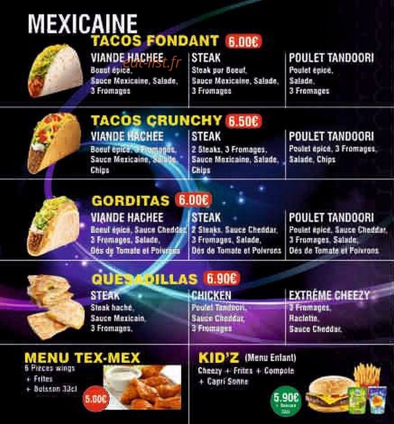 Food street — carte page 5