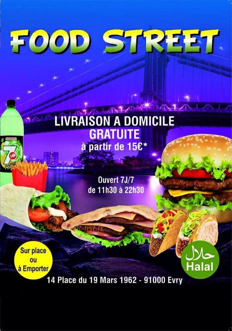 Food street — carte page 1