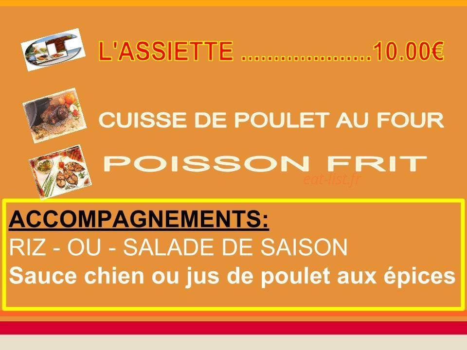 La Table Créole — carte page 1
