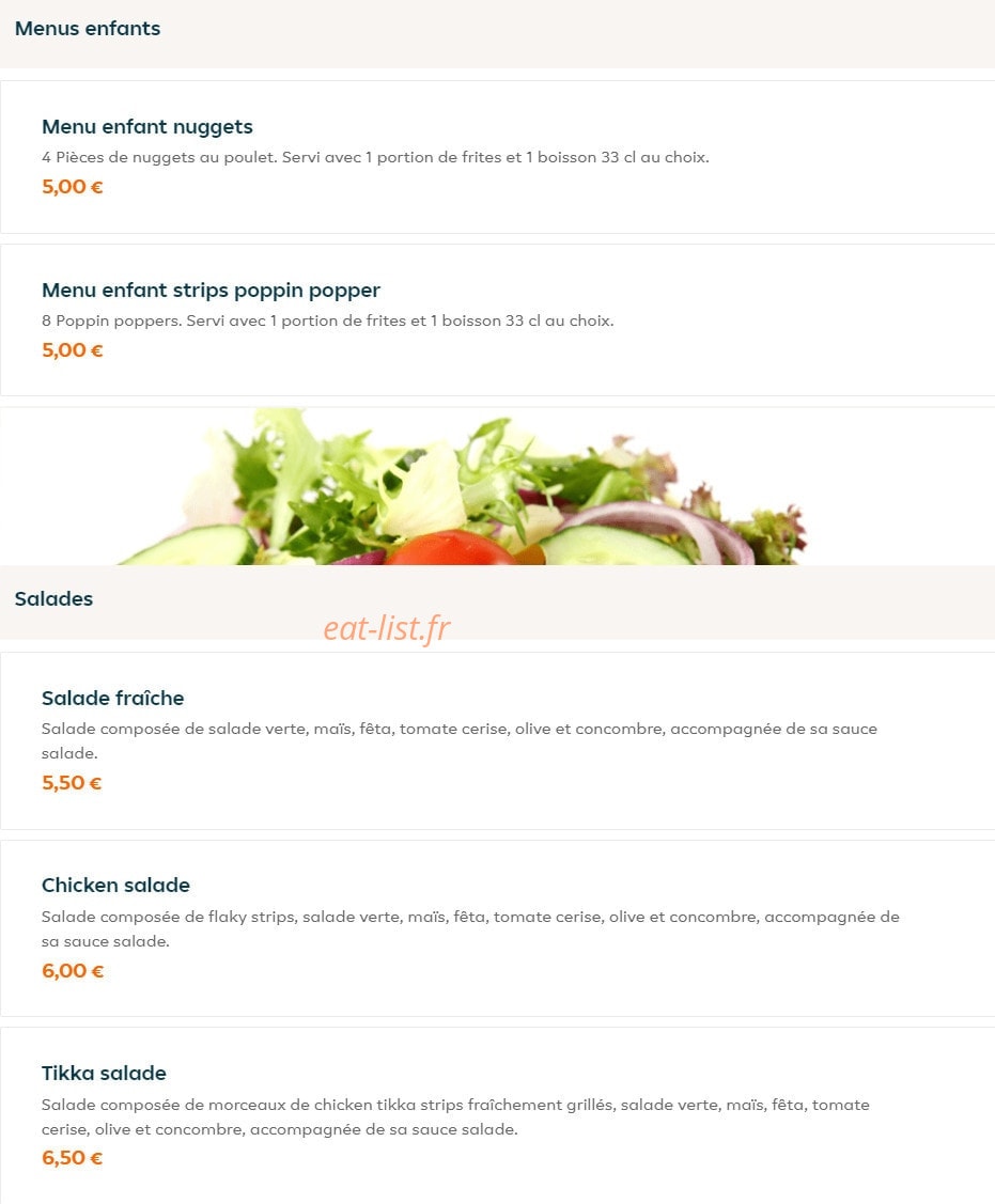 Le Chick — carte page 4