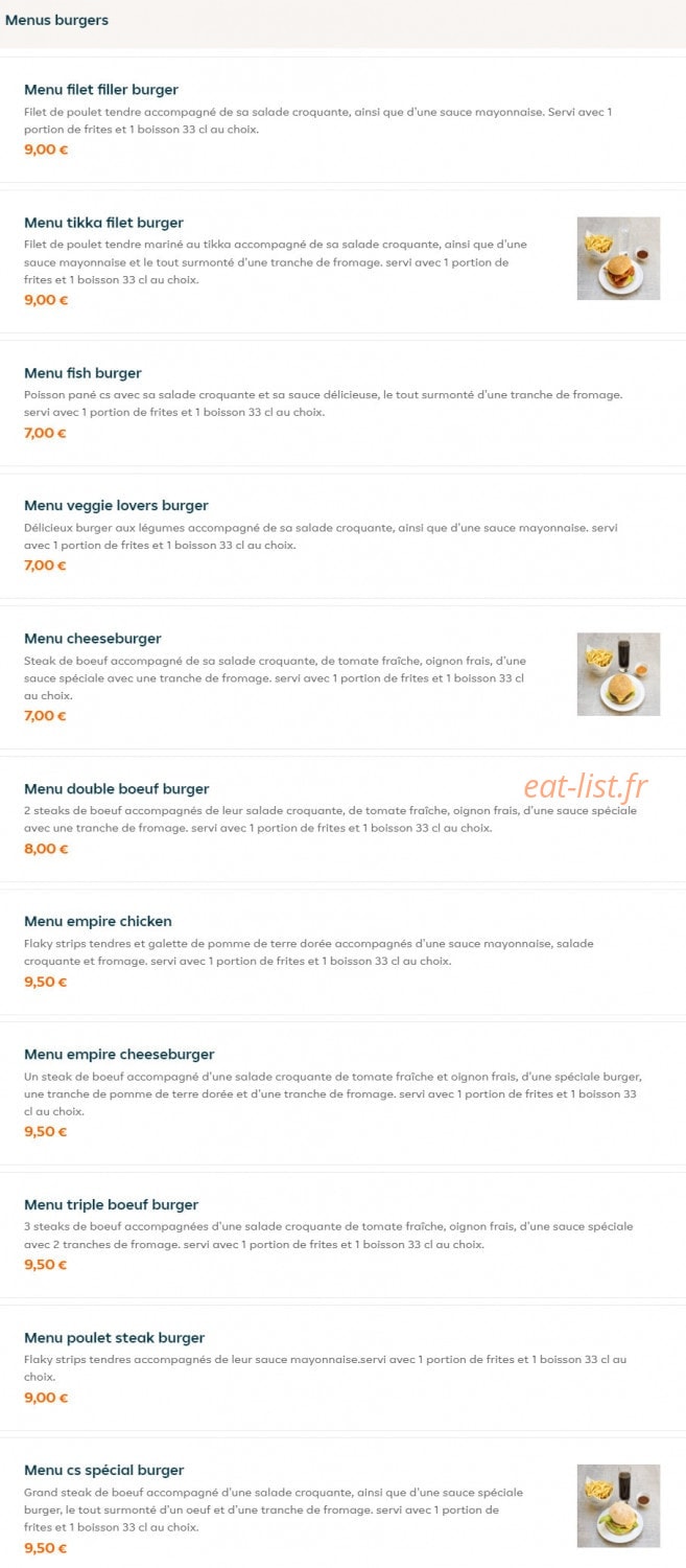 Le Chick — carte page 2