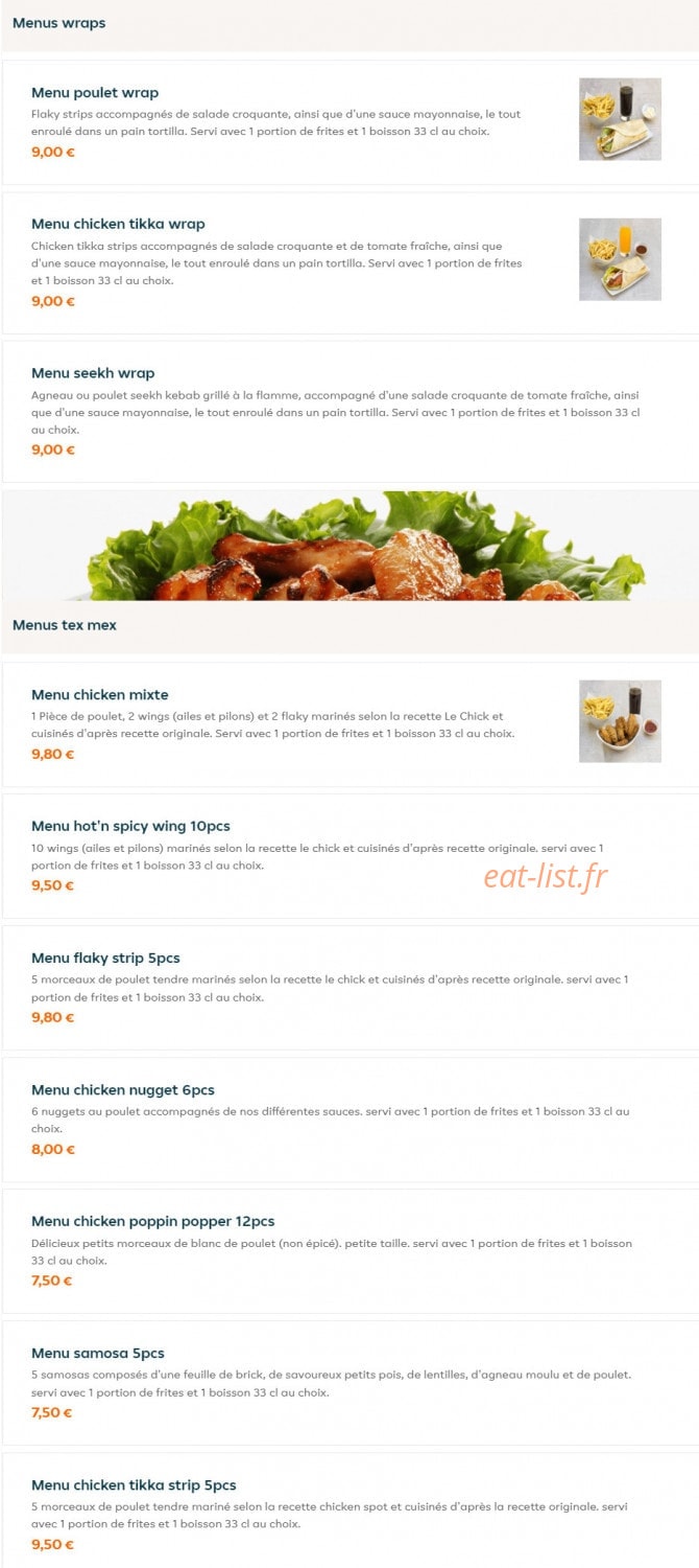 Le Chick — carte page 3