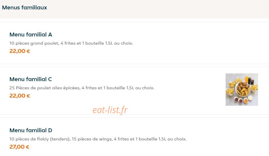 Le Chick — carte page 1