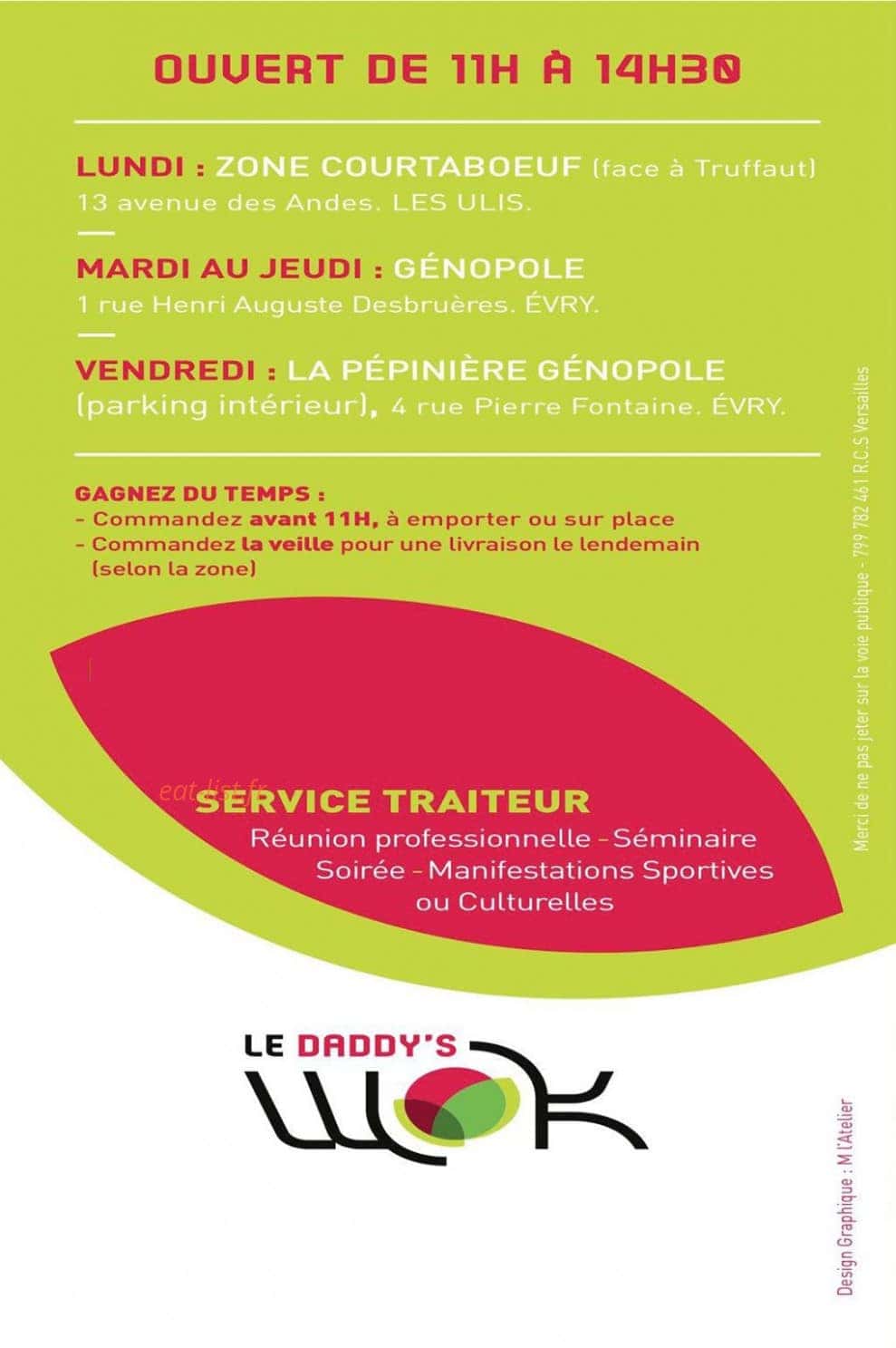 Le Daddy's Wok — carte page 4