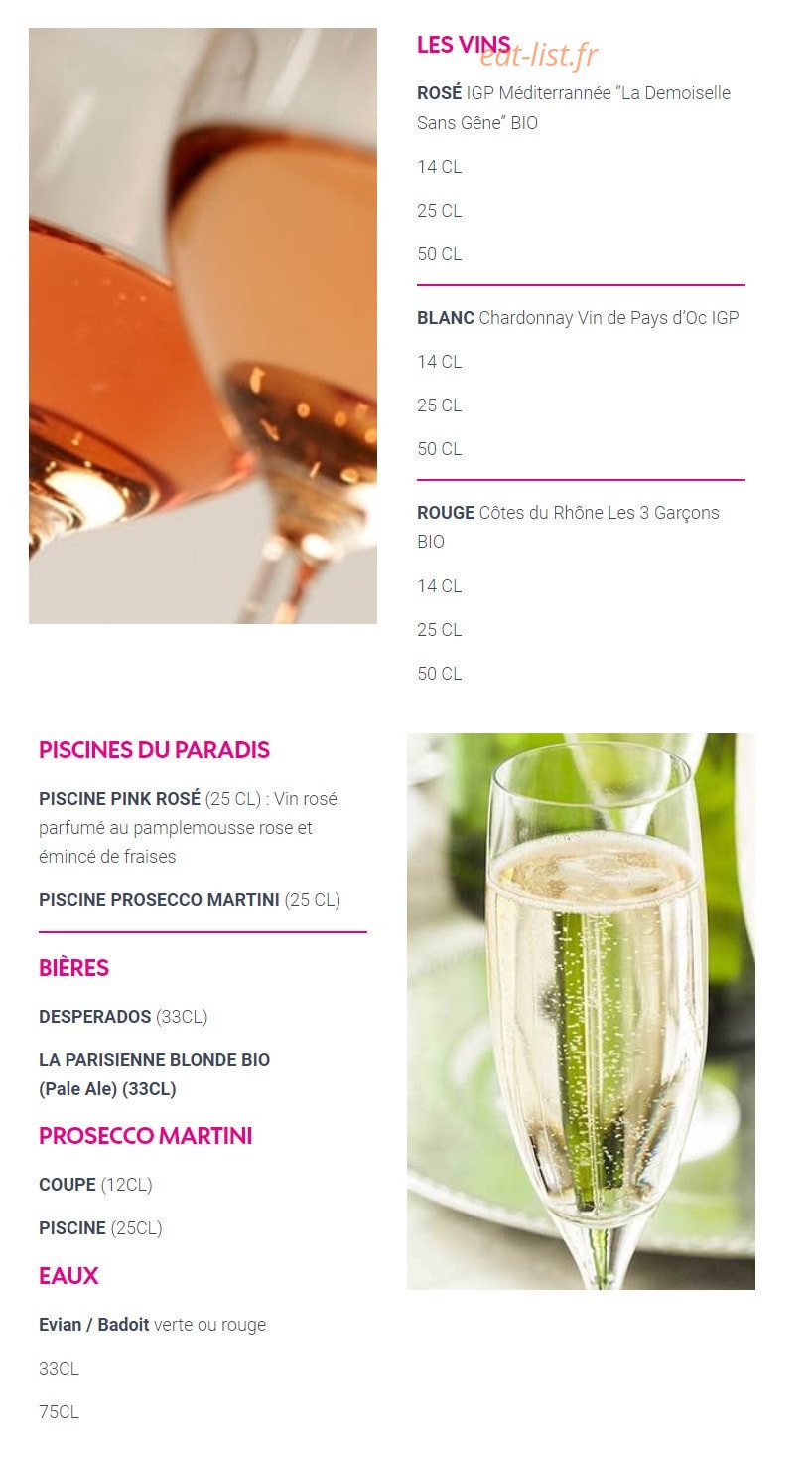Le Paradis du Fruit — carte page 4