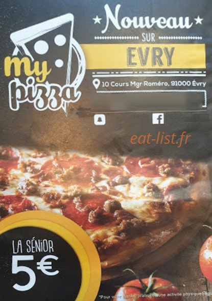 My pizza — carte page 1