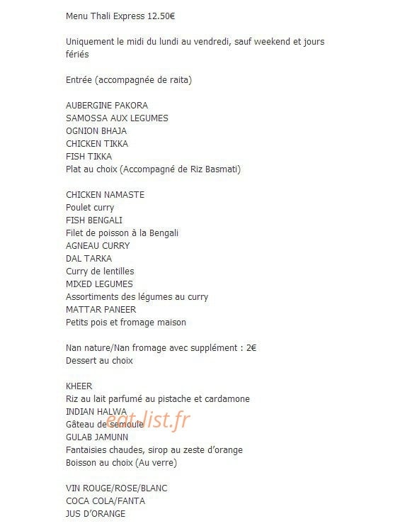 Namaste-Inde — carte page 2