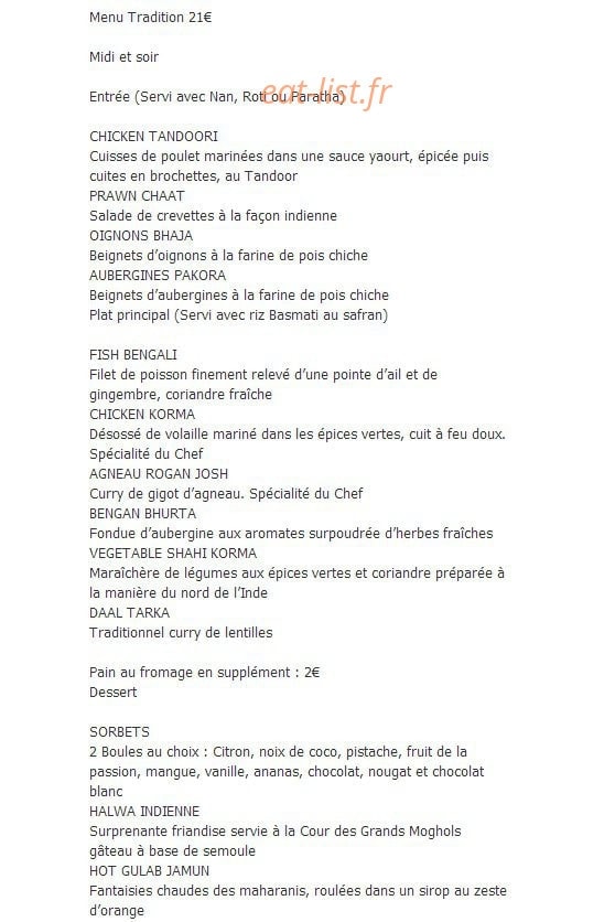 Namaste-Inde — carte page 4