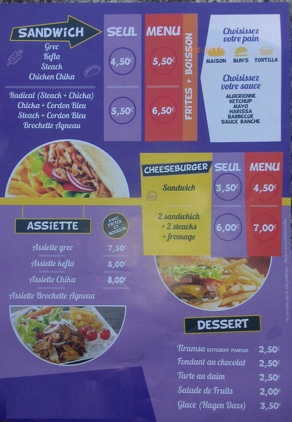 Perfect Kebab — carte page 2