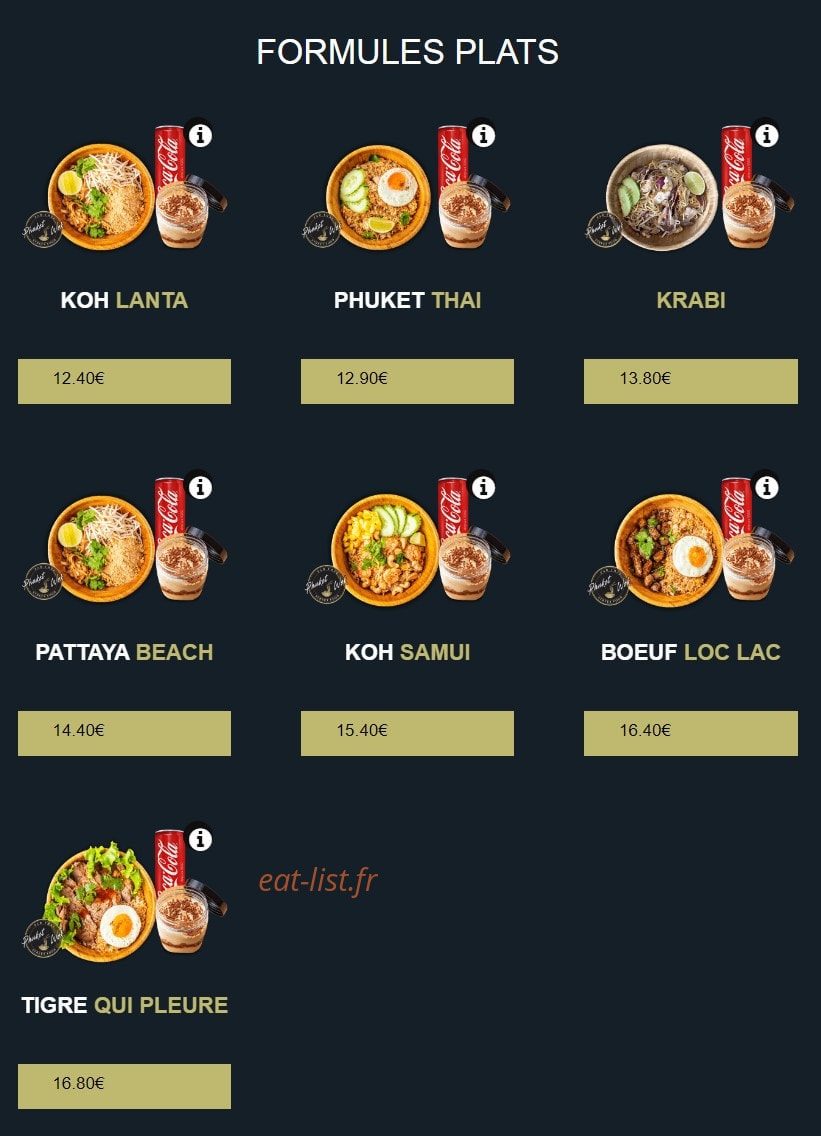 Phuket Wok — carte page 6