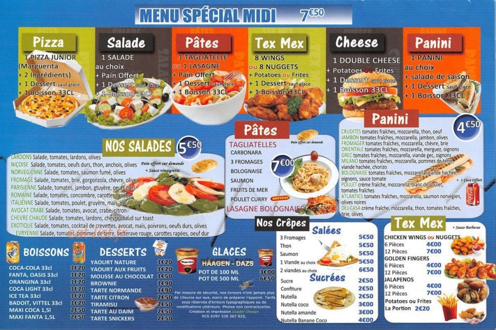 Pizza Bel Ostia — carte page 3