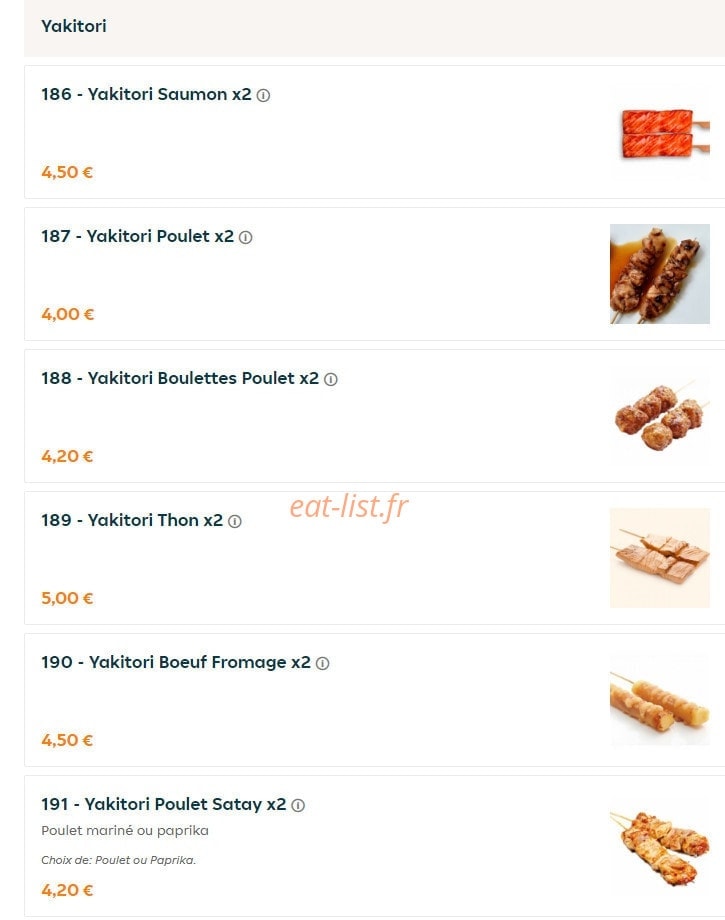 Sushi So — carte page 13
