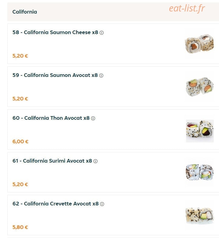 Sushi So — carte page 29