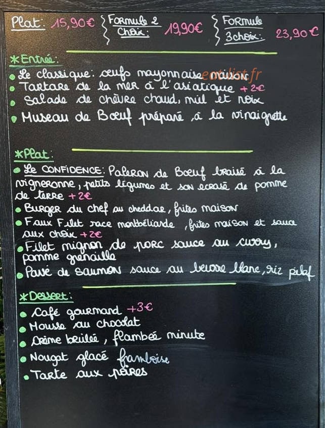Le Confidence — carte page 1