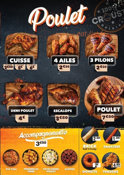 100% Crousti Original — carte page 3