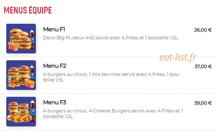 442 burger — carte page 4