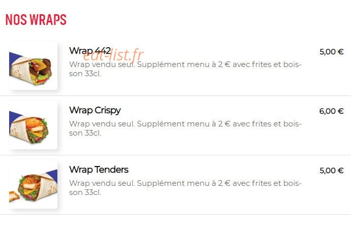 442 burger — carte page 5
