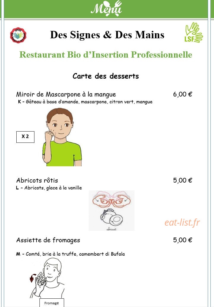 Des Signes et des Mains — carte page 3