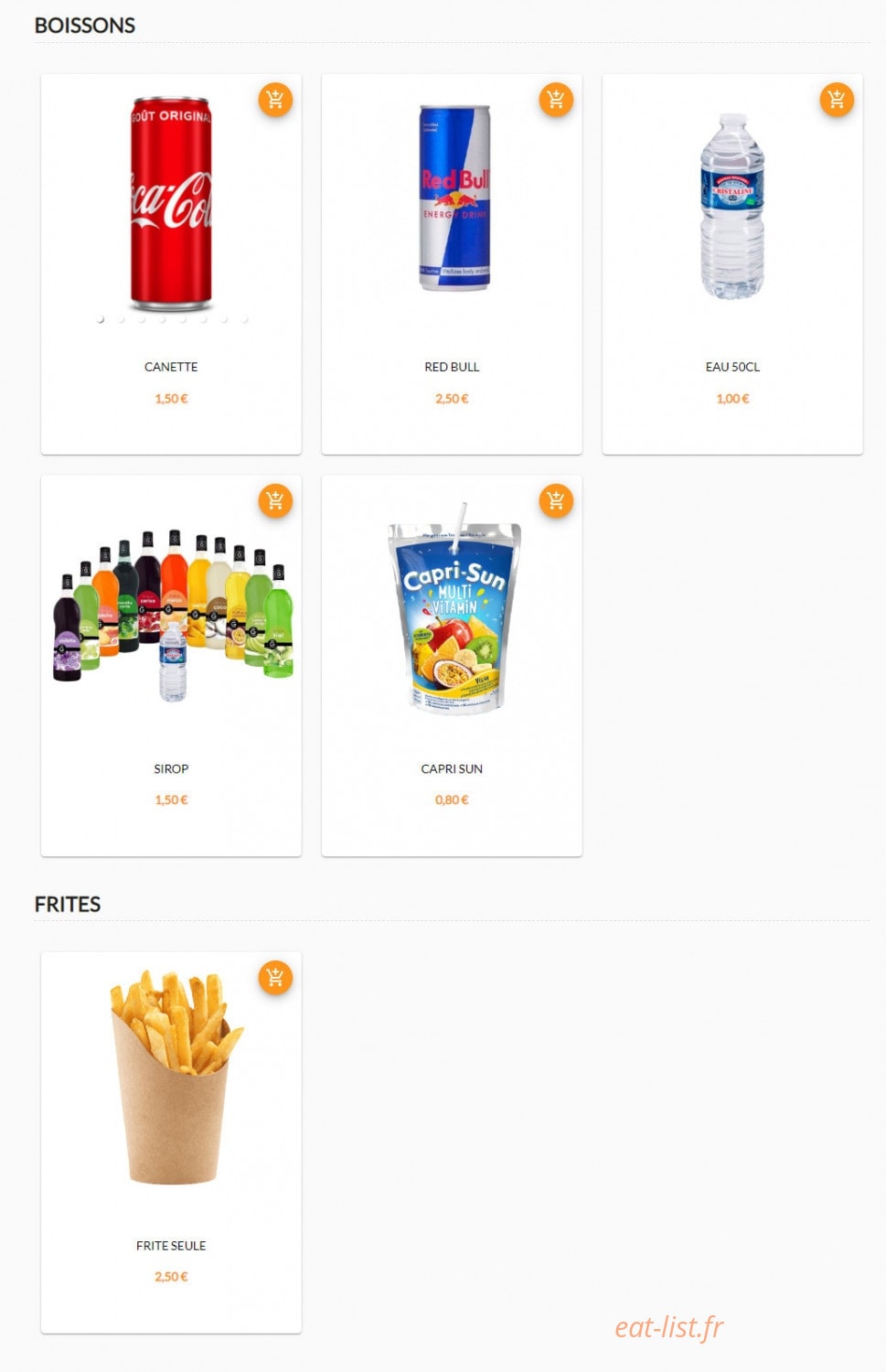 Gold'N Food — carte page 4