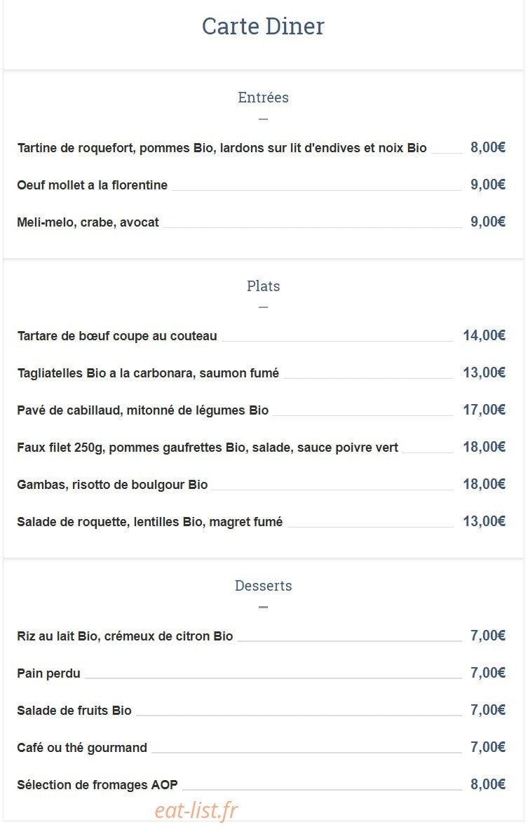 L'Accor-d Gourmand — carte page 2