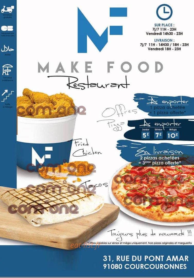 Make Food — carte page 1