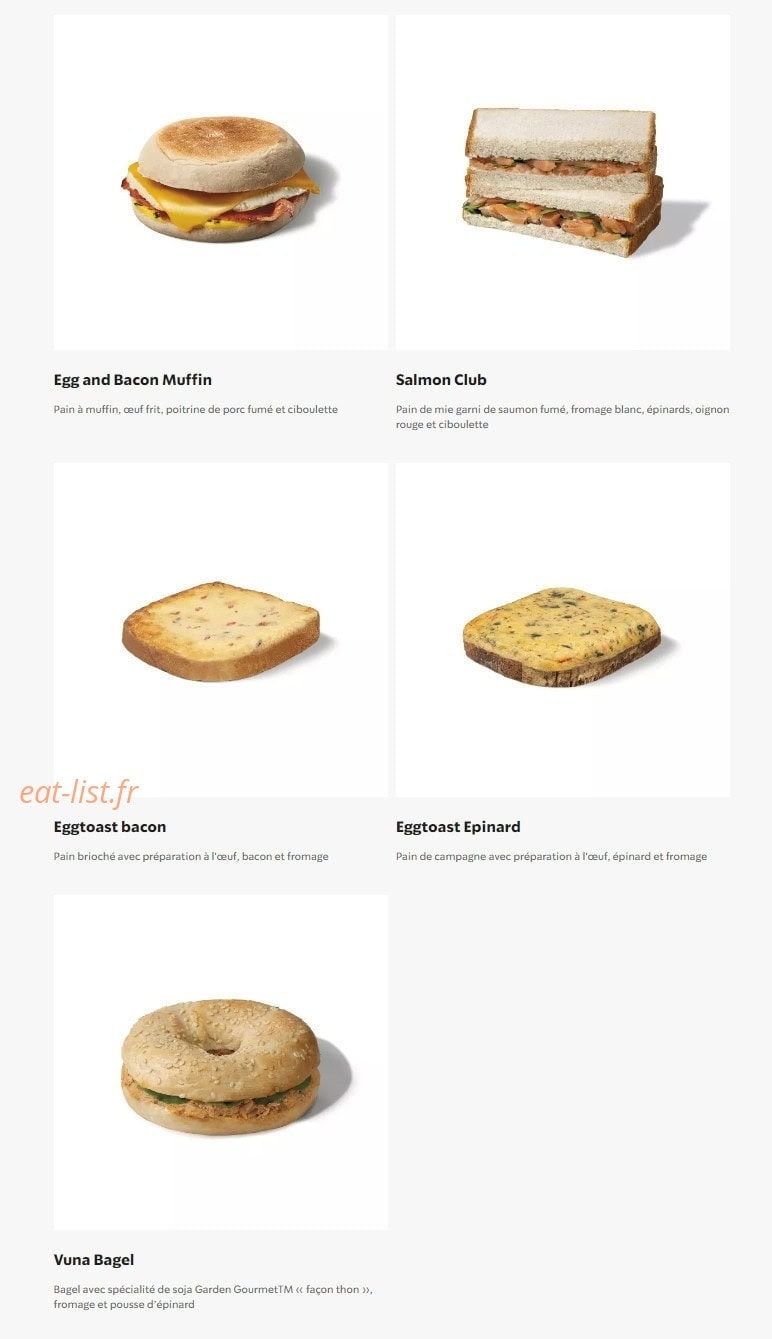 Starbucks Coffee — carte page 20