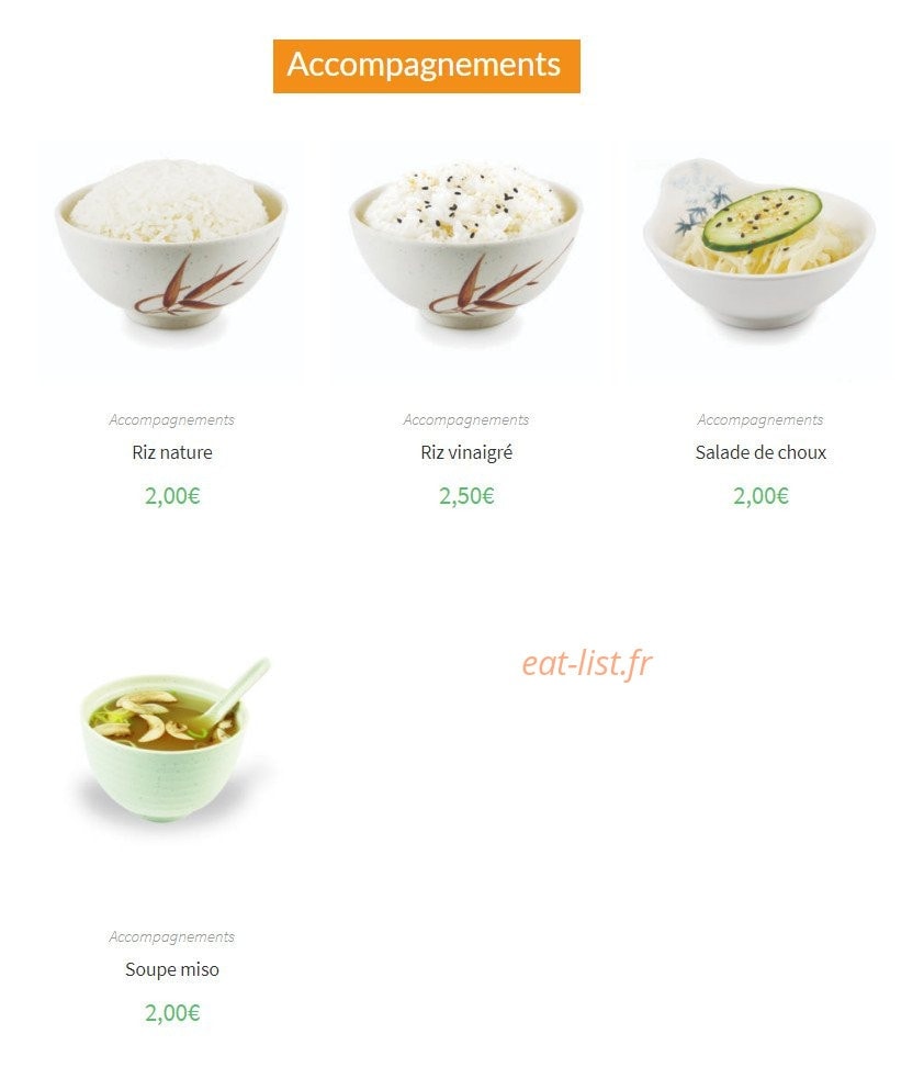 Sushi Élysées — carte page 9