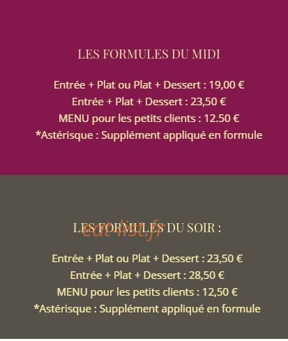 Chez Jean Claude — carte page 8