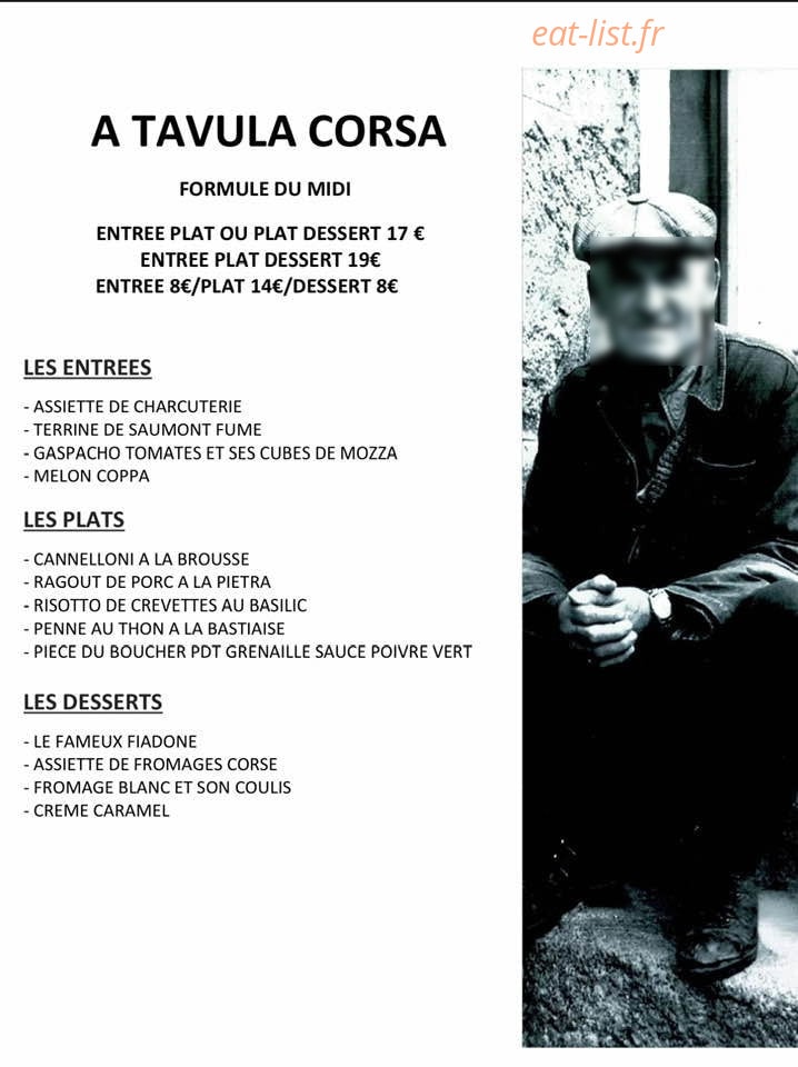 A tavula corsa — carte page 1