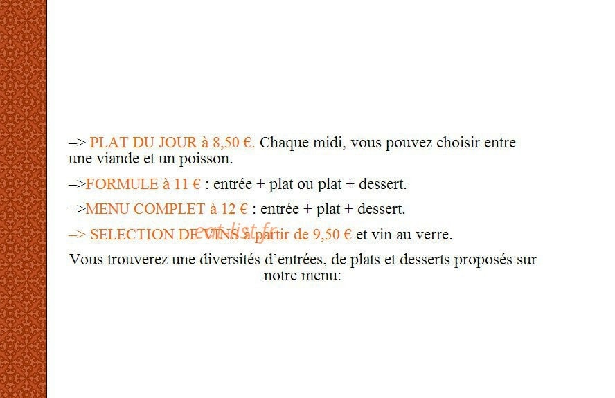 Agapes — carte page 2