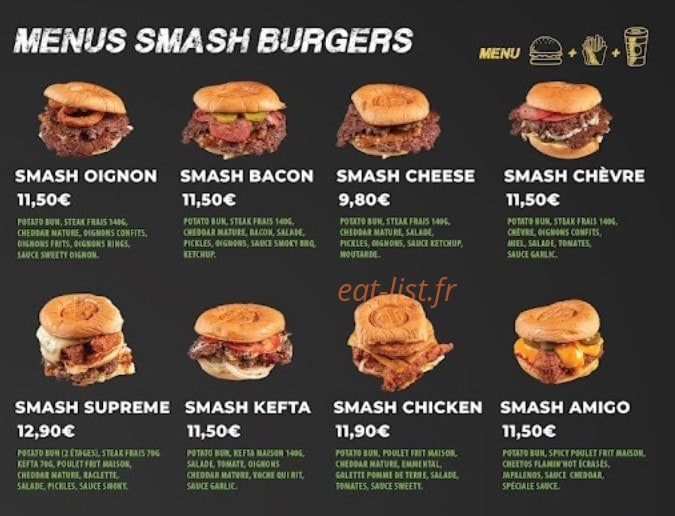 Ahmburgers — carte page 4