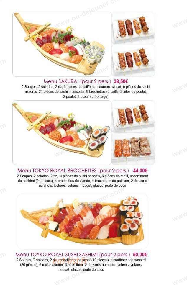 Auberge du Japon — carte page 11
