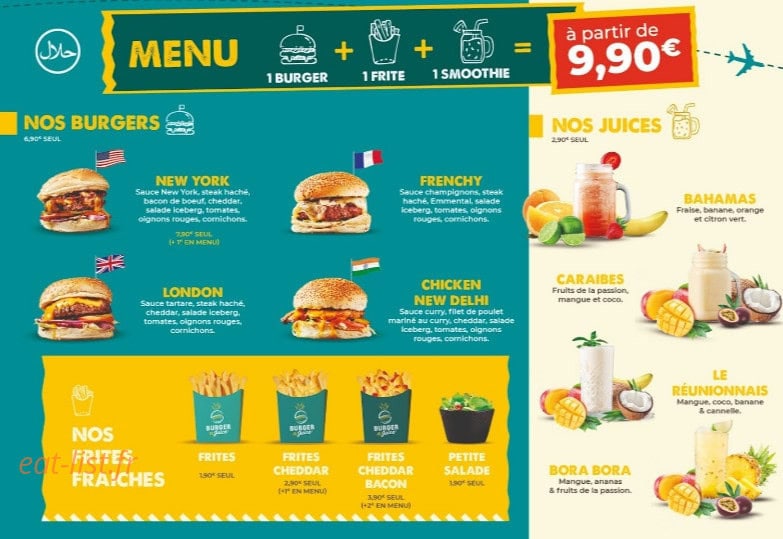 Burger n Juice — carte page 2
