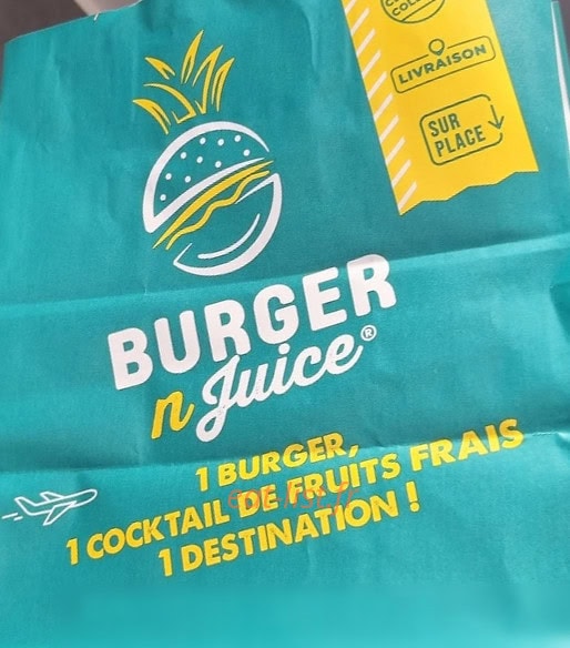 Burger n Juice — carte page 1