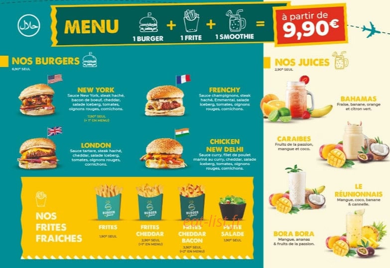 Burger n Juice — carte page 3
