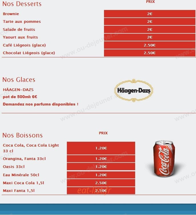 Carina Pizza — carte page 7