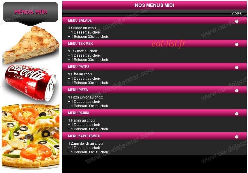 Class Pizza Corbeil — carte page 2