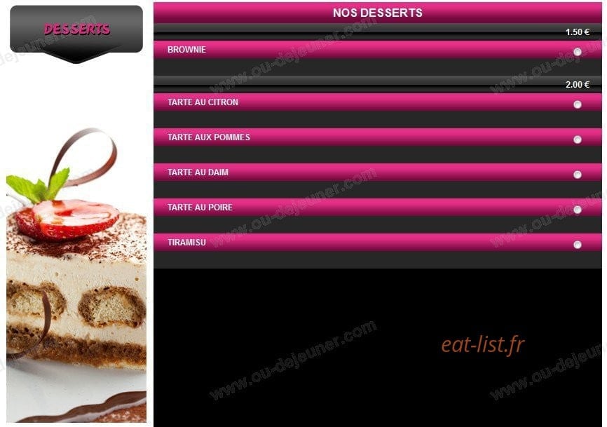 Class Pizza Corbeil — carte page 14
