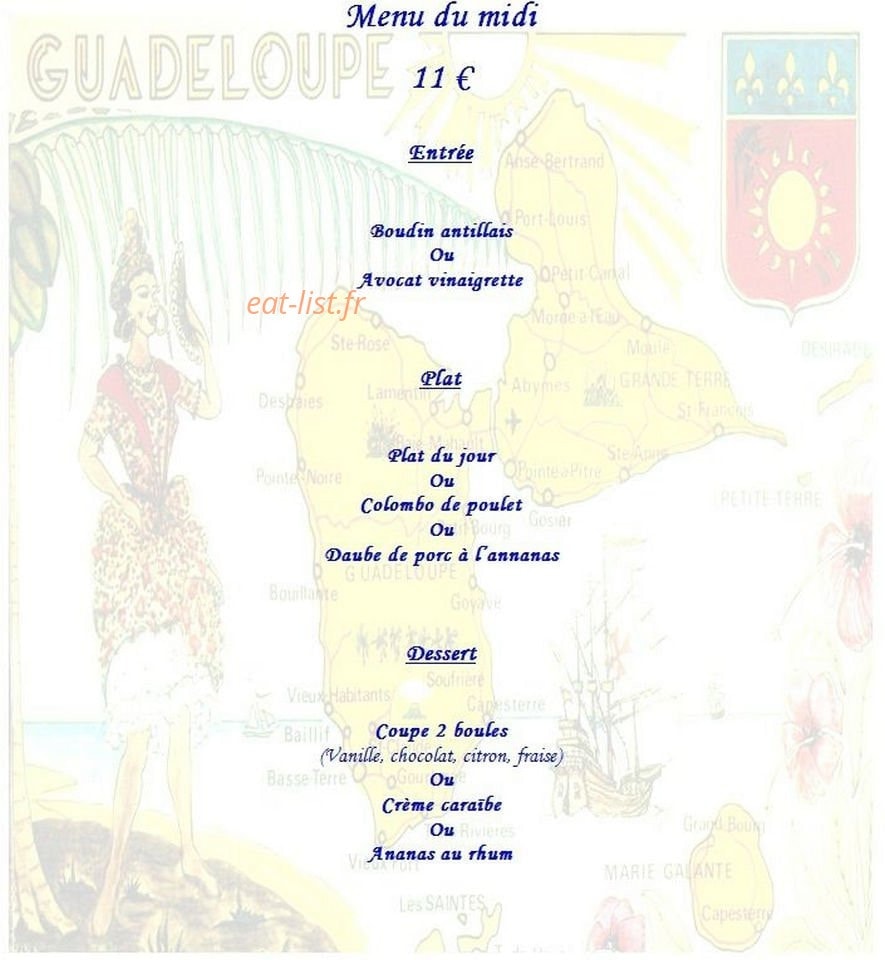 L'Océan Bleu — carte page 5