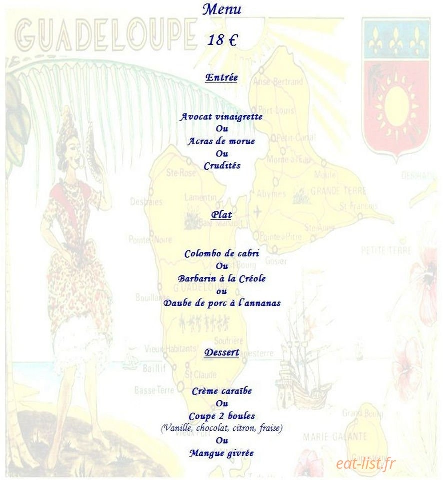 L'Océan Bleu — carte page 6