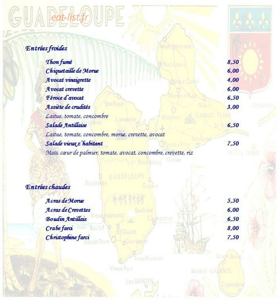 L'Océan Bleu — carte page 2