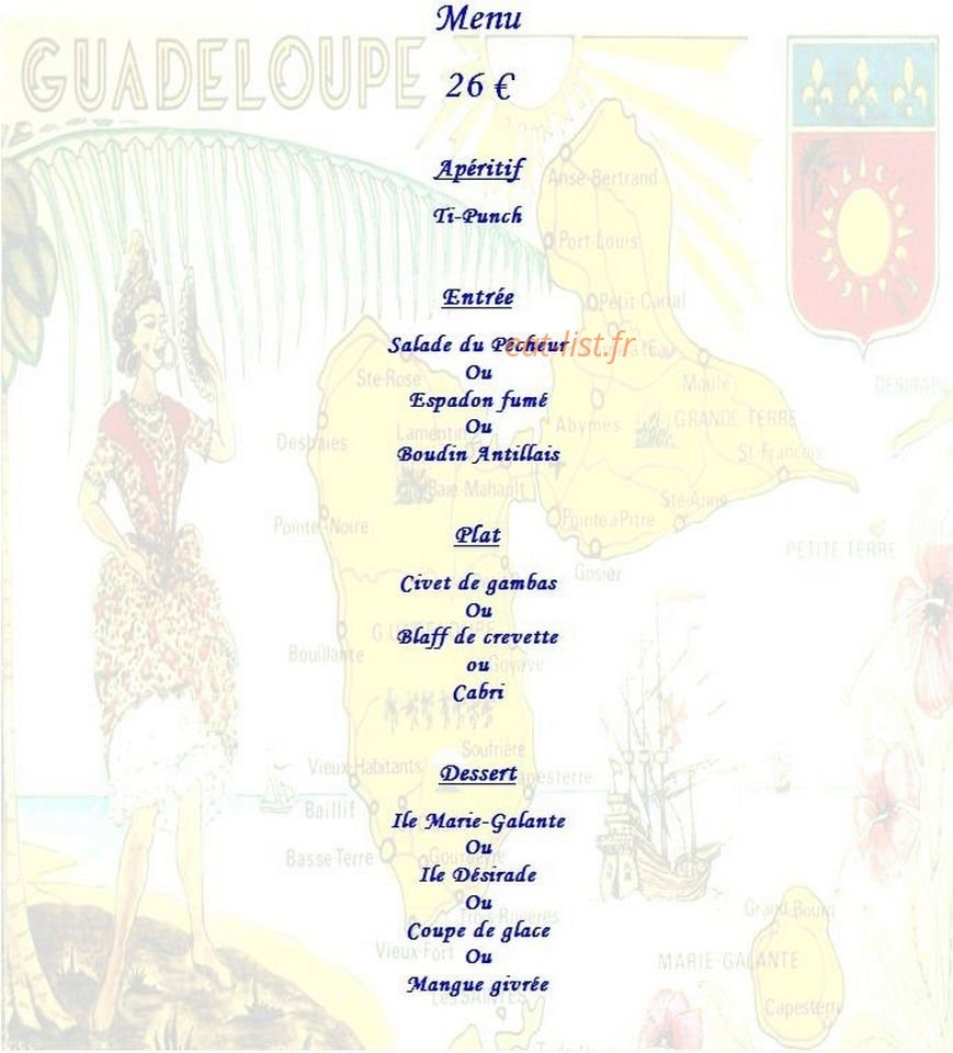 L'Océan Bleu — carte page 7
