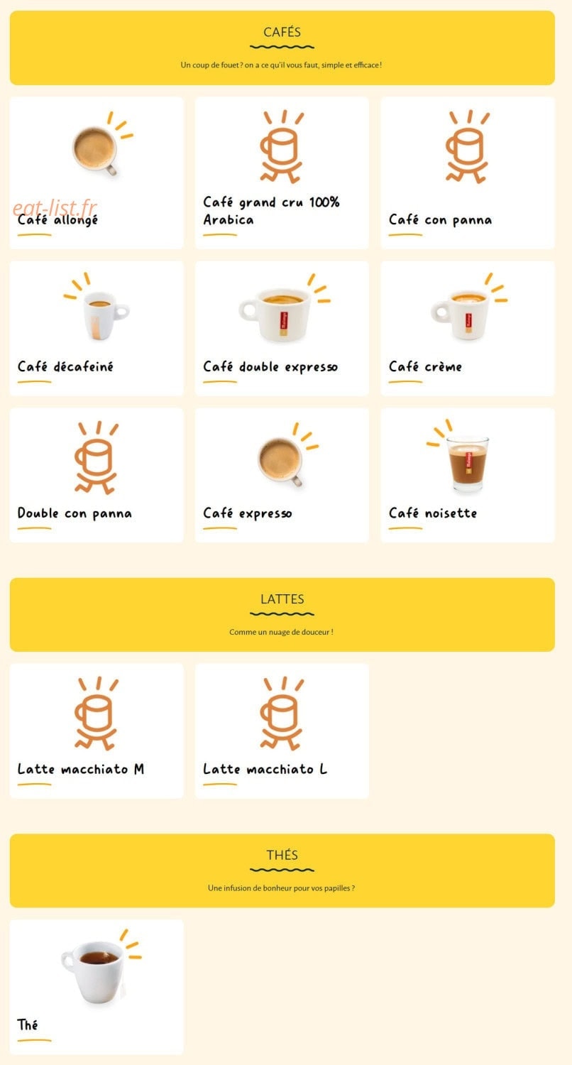La Croissanterie — carte page 11