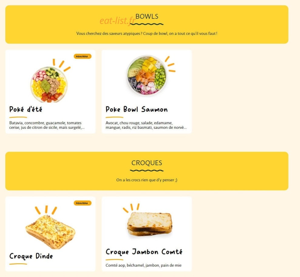 La Croissanterie — carte page 5