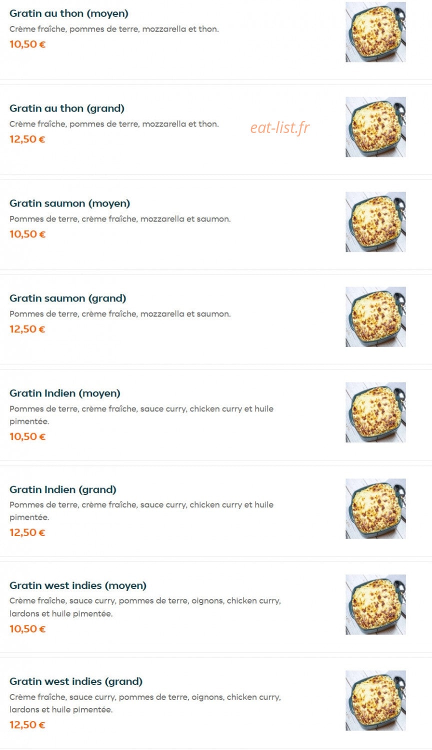 La Maison Du Gratin — carte page 3