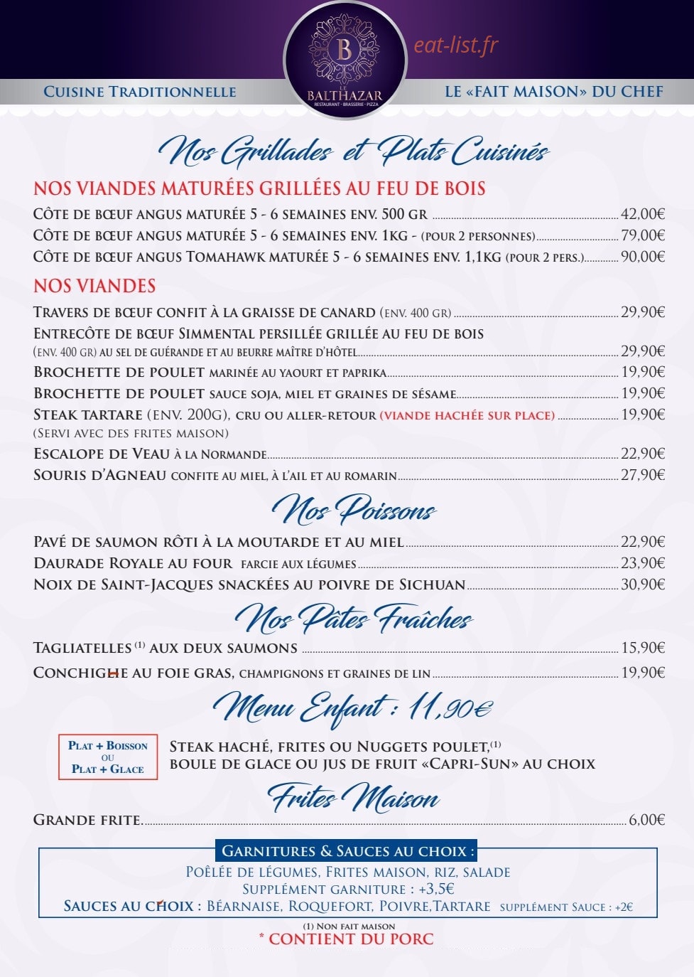 Le Balthazar — carte page 2
