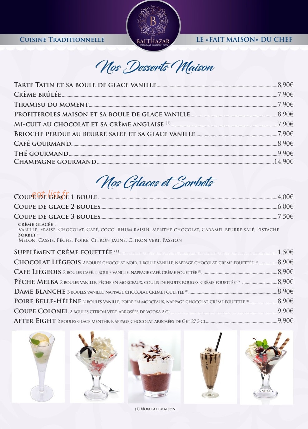 Le Balthazar — carte page 4