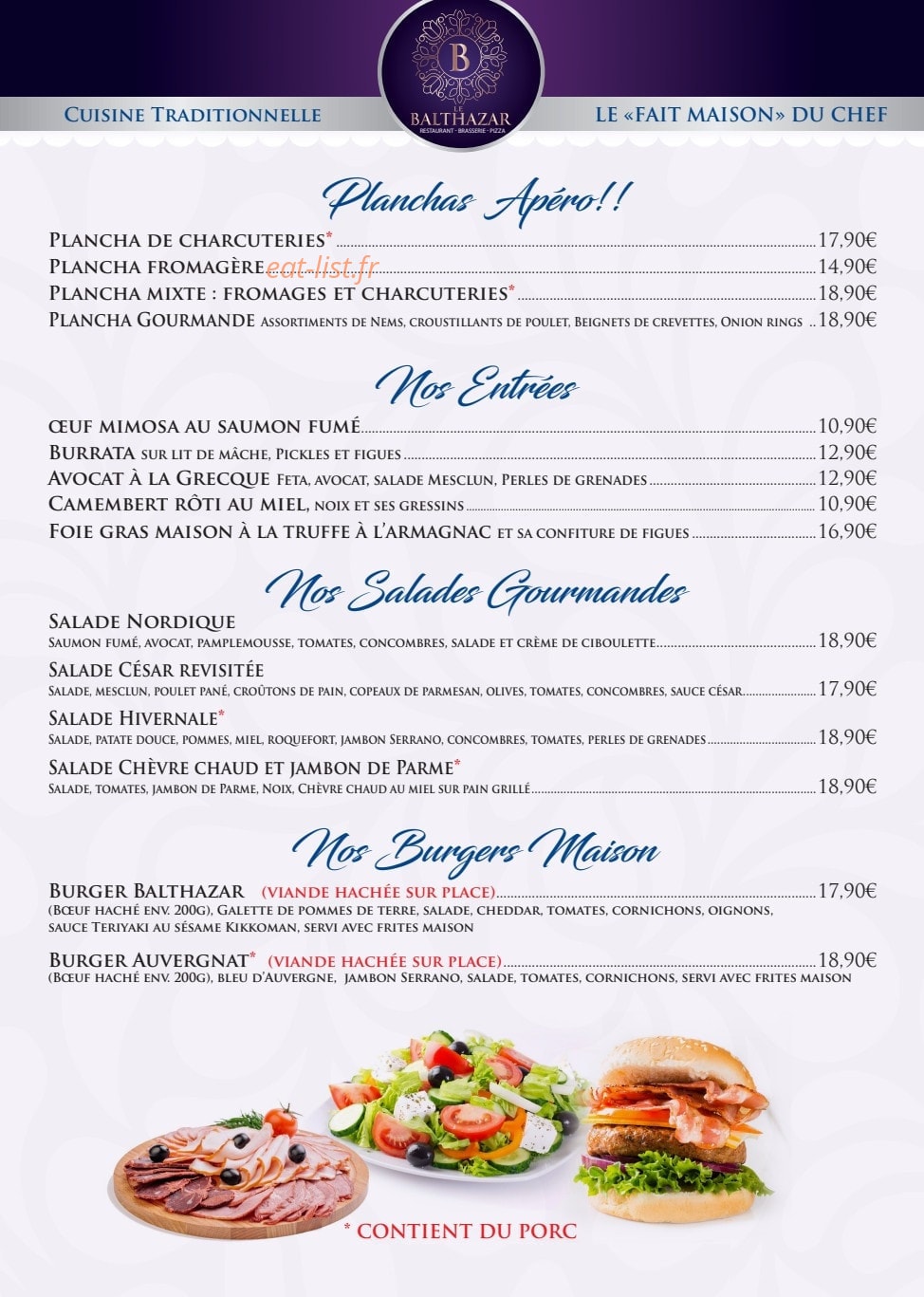 Le Balthazar — carte page 1